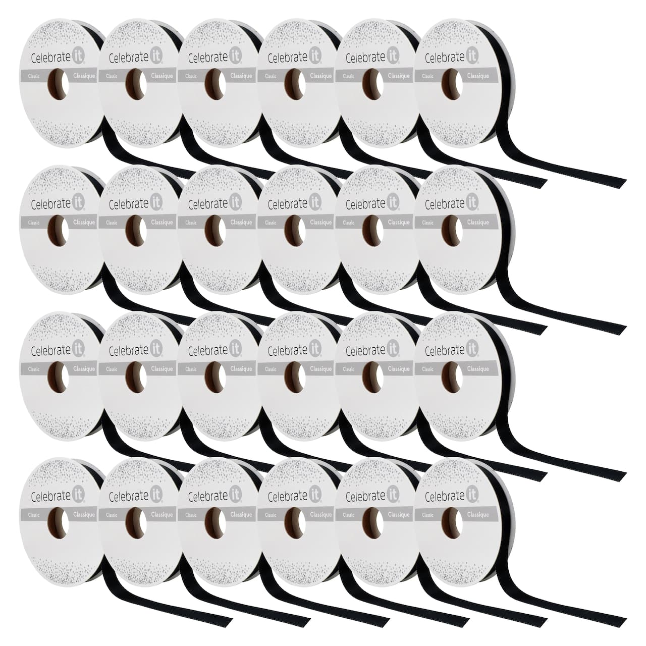 24 Pack: 3/8" x 15yd. Satin Double Face Ribbon by Celebrate It®